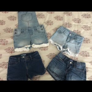4 pairs of girls shorts